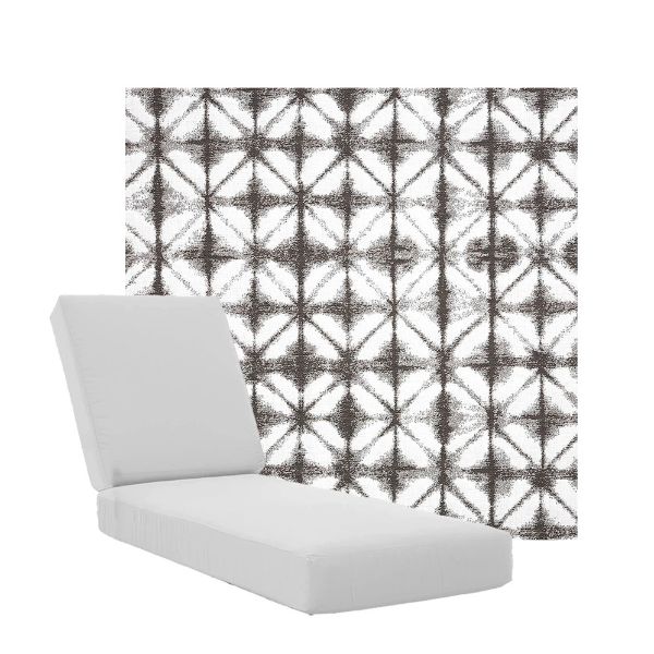 Boxed Chaise Lounge Cushions in Sunbrella Fabrics
