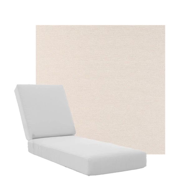Boxed Chaise Lounge Cushions in Sunbrella Fabrics