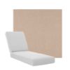 Boxed Chaise Lounge Cushions in Sunbrella Fabrics