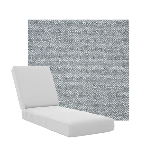Boxed Chaise Lounge Cushions in Sunbrella Fabrics