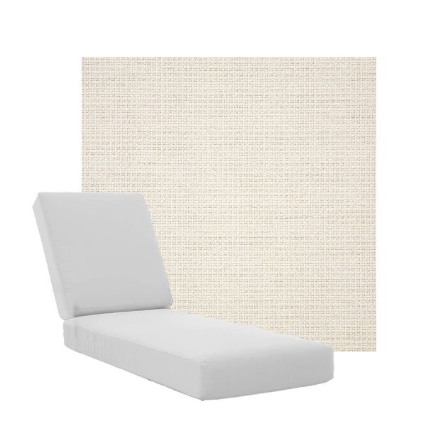 Boxed Chaise Lounge Cushions in Sunbrella Fabrics