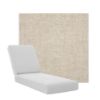 Boxed Chaise Lounge Cushions in Sunbrella Fabrics