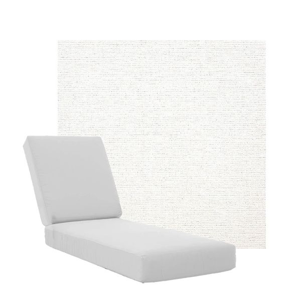 Boxed Chaise Lounge Cushions in Sunbrella Fabrics