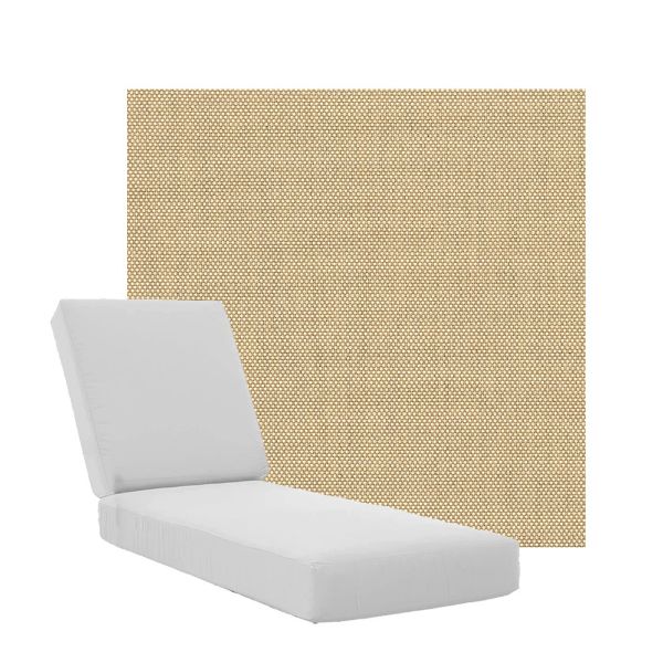 Boxed Chaise Lounge Cushions in Sunbrella Fabrics