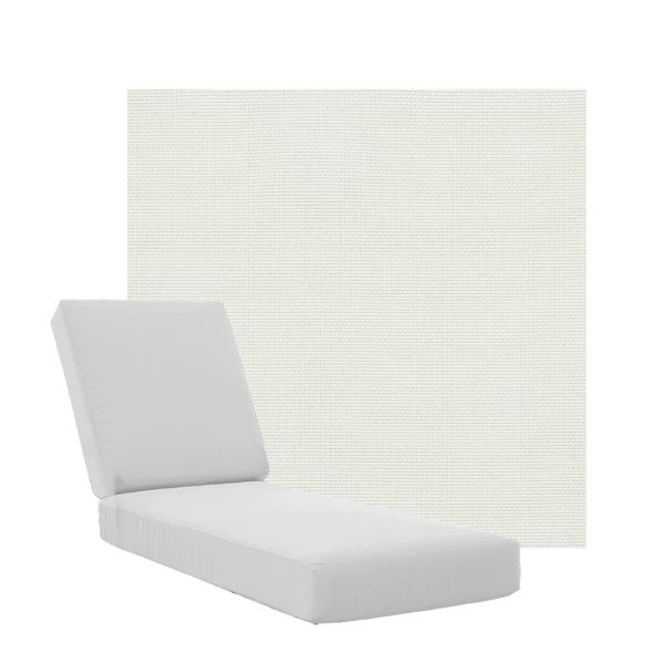Boxed Chaise Lounge Cushions in Sunbrella Fabrics