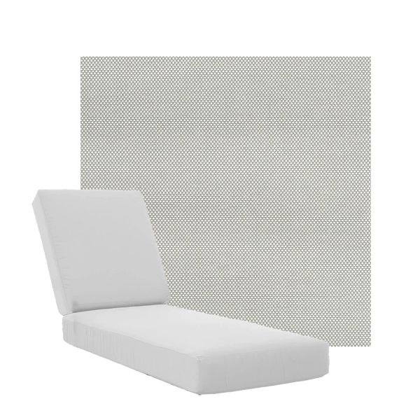 Boxed Chaise Lounge Cushions in Sunbrella Fabrics