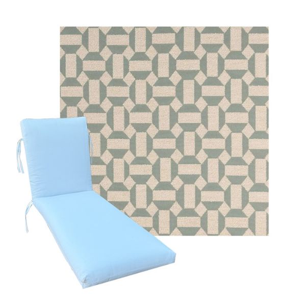 Luxury Premium Universal Chaise Lounge Cushions | Sunbrella Fabric | 3 Sizes