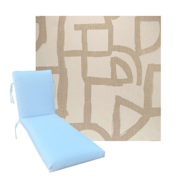 Luxury Premium Universal Chaise Lounge Cushions | Sunbrella Fabric | 3 Sizes