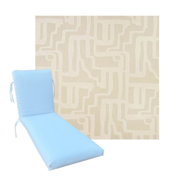 Luxury Premium Universal Chaise Lounge Cushions | Sunbrella Fabric | 3 Sizes