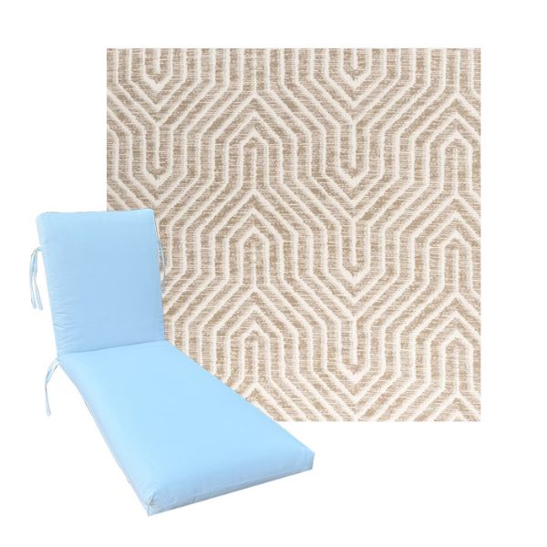 Luxury Premium Universal Chaise Lounge Cushions | Sunbrella Fabric | 3 Sizes