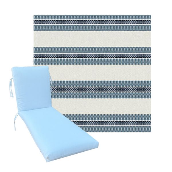 Luxury Premium Universal Chaise Lounge Cushions | Sunbrella Fabric | 3 Sizes