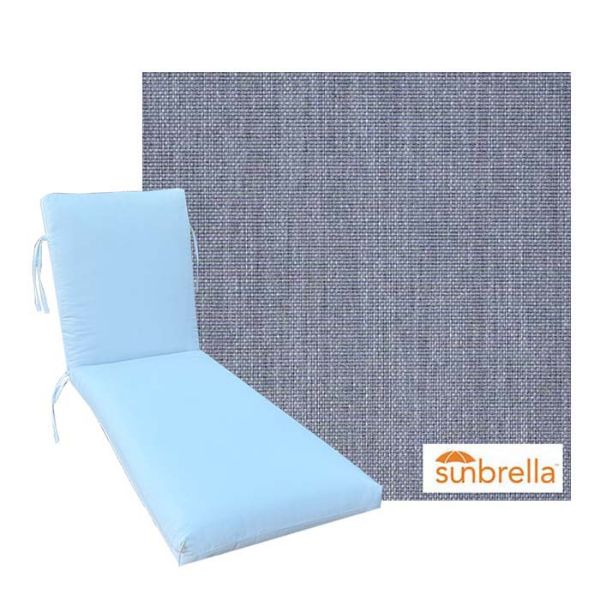 Premium Universal Chaise Lounge Cushions | Sunbrella Sling Fabrics | 3 Sizes