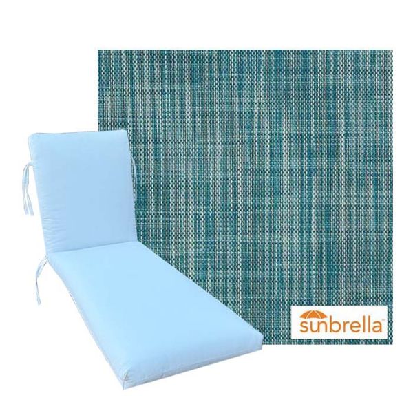 Premium Universal Chaise Lounge Cushions | Sunbrella Sling Fabrics | 3 Sizes