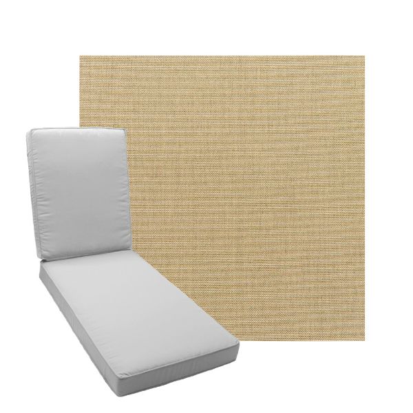 Picture of Canvas Heather Beige Fabric Add A Pad For Chaise Lounges