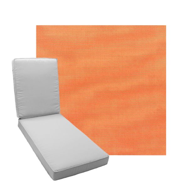 Picture of Canvas Tangerine Fabric Add A Pad For Chaise Lounges