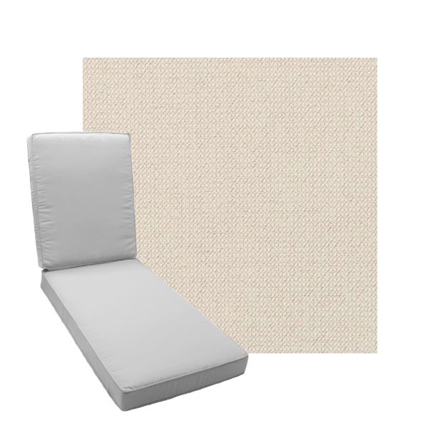 Picture of Charmer Parchment Fabric Add A Pad For Chaise Lounges