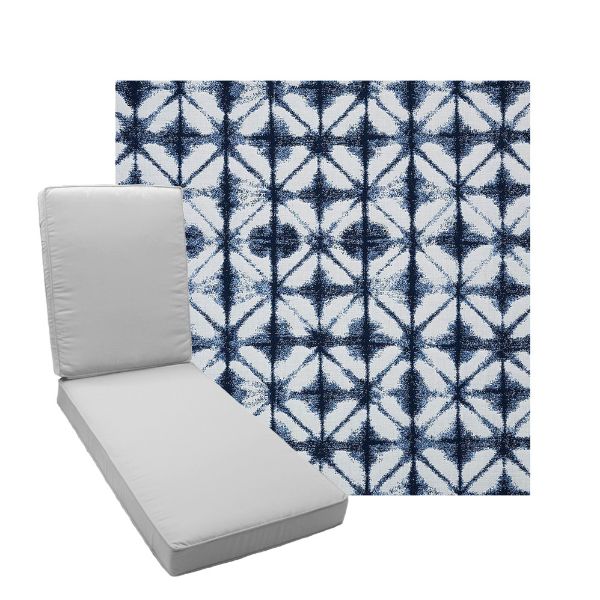 Picture of Midori Indigo Fabric Add A Pad For Chaise Lounges