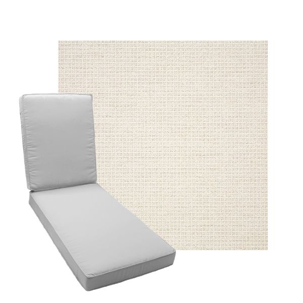 Picture of Nurture White Fabric Add A Pad For Chaise Lounges