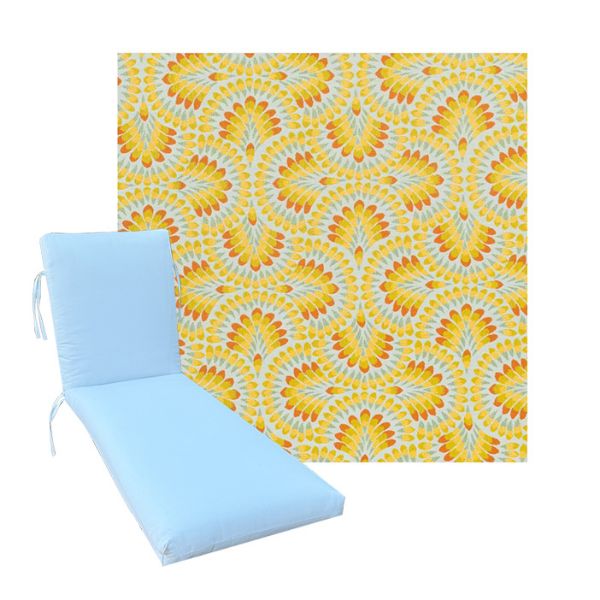Luxury Premium Universal Chaise Lounge Cushions | Sunbrella Fabric | 3 Sizes