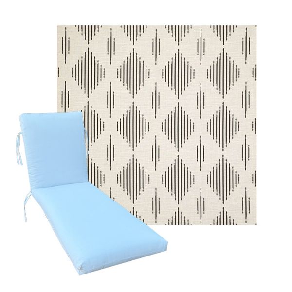 Luxury Premium Universal Chaise Lounge Cushions | Sunbrella Fabric | 3 Sizes