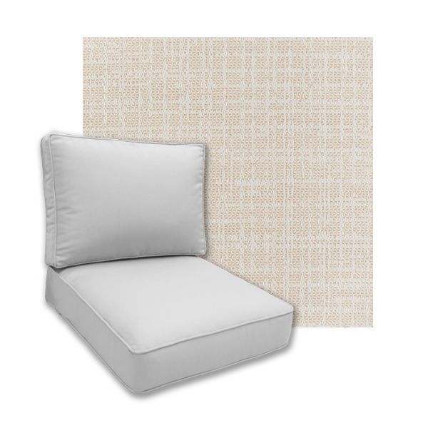 Picture of Cortez Ecru Universal Deep Seating Outdoor Cushions