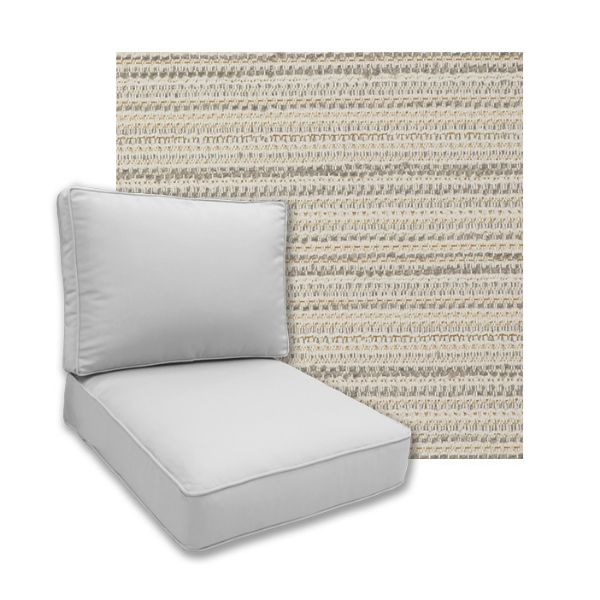 Picture of Encore Silver Universal Deep Seating Outdoor Cushions