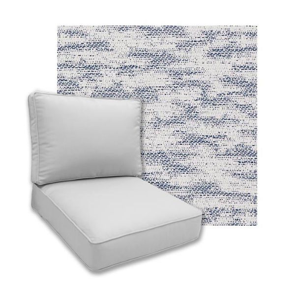 Universal Deep Seating Replacement Cushions in Outdura Solution Dyed Acrylic Outdoor Fabric