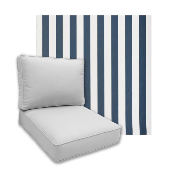 Universal Deep Seating Replacement Cushions in Outdura Solution Dyed Acrylic Outdoor Fabric