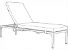 Picture of Simple Boxed Chaise Sunbrella Fabrics
