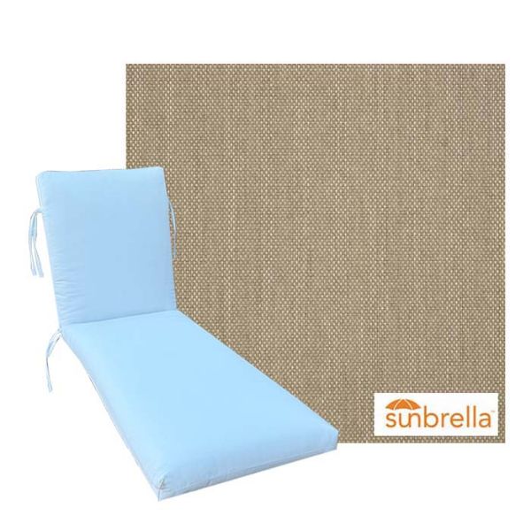 Sunbrella Sling Fabri Premium Universal Chaise Lounge Cushions | Custom Made To Order | 3 Sizes