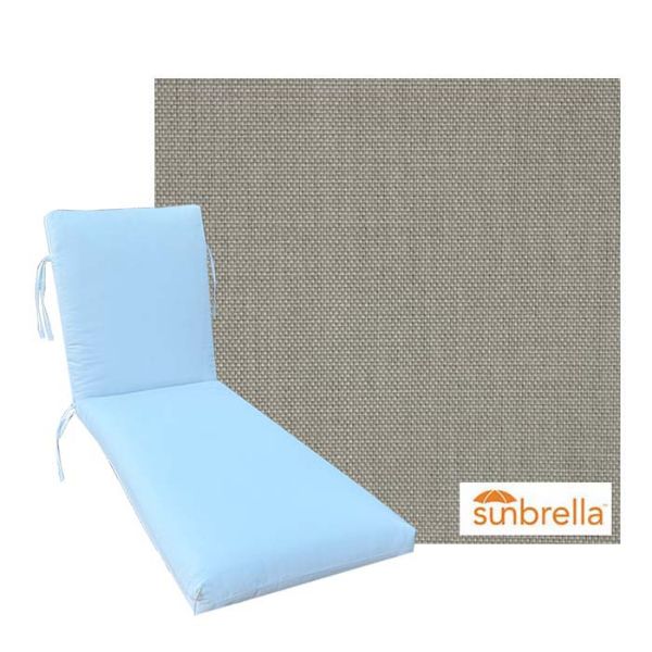 Sunbrella Sling Fabric Premium Universal Chaise Lounge Cushions | Custom Made To Order | 3 Sizes