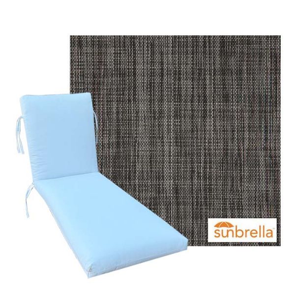 Sunbrella Sling Fabric Premium Universal Chaise Lounge Cushions | Custom Made To Order | 3 Sizes