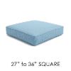 Square Cushions for Outdoor Ottomans and Patio Furniture