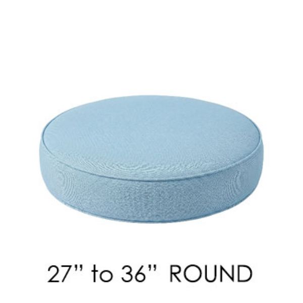 Round Cushions for Outdoor Ottomans and Patio Furniture