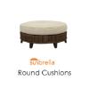 Round Cushions for Outdoor Ottomans and Patio Furniture