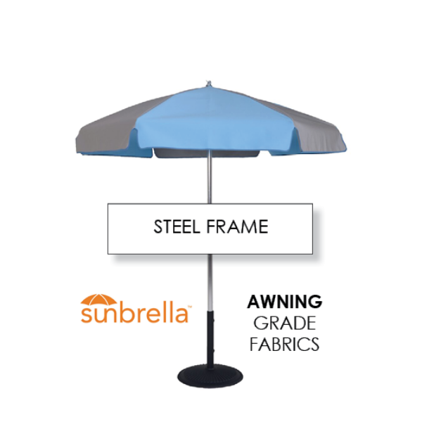 Picture of Garden Umbrella Steel Frame Sunbrella Awning