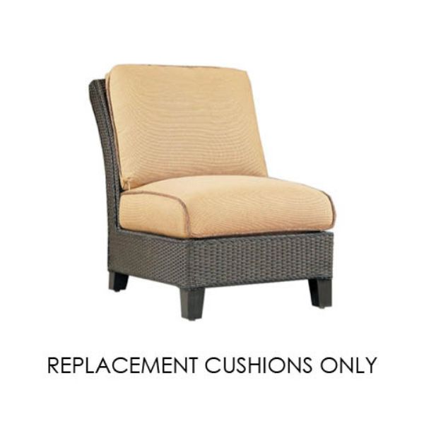 Armless Club Chair Cushions | Patio Renaissance Monterrey Collection Replacement