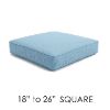 Square Cushions for Outdoor Ottomans and Patio Furniture