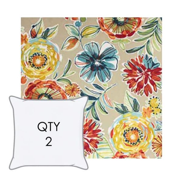 Richloom Solarium Custom Outdoor Pillows | Richloom Solarium® Printed Fabrics | Set of 2