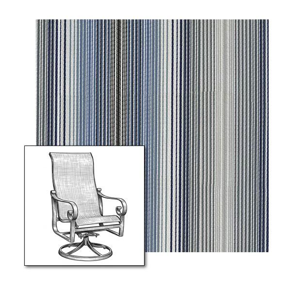 Daytripper Denim Custom Made Patio Chair Replacement Slings