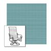 Dupione Aquamarine Replacement Sling Fabric for patio sling chairs
