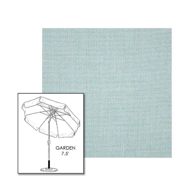 Sunbrella® Bliss Dew Patio Umbrella 7.5 ft | Crank Lift & Tilt Garden Umbrella