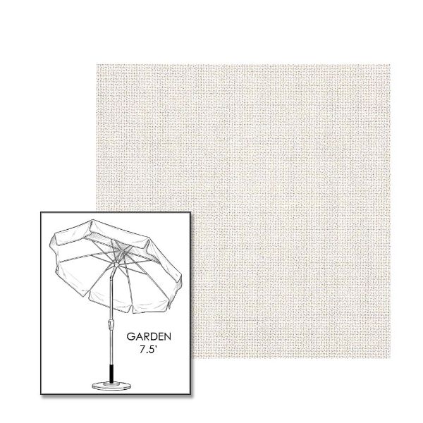 Sunbrella® Bliss Linen Patio Umbrella 7.5 ft | Crank Lift & Tilt Garden Umbrella