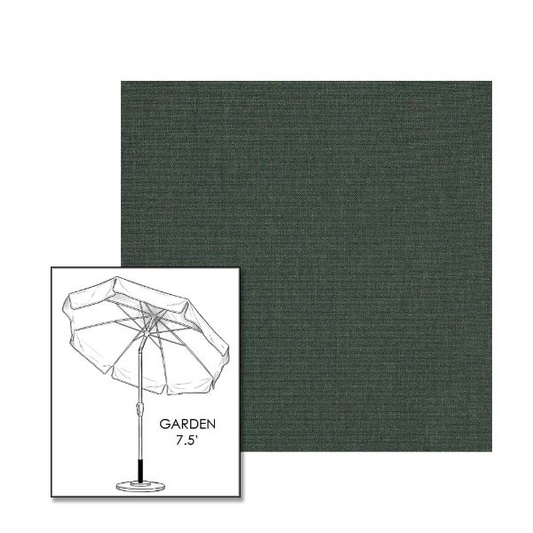 Sunbrella® Cast Ivy Patio Umbrella 7.5 ft | Crank Lift & Tilt Garden Umbrella
