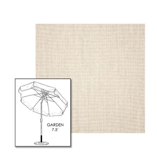 Sunbrella® Cast Pumice Patio Umbrella 7.5 ft | Crank Lift & Tilt Garden Umbrella