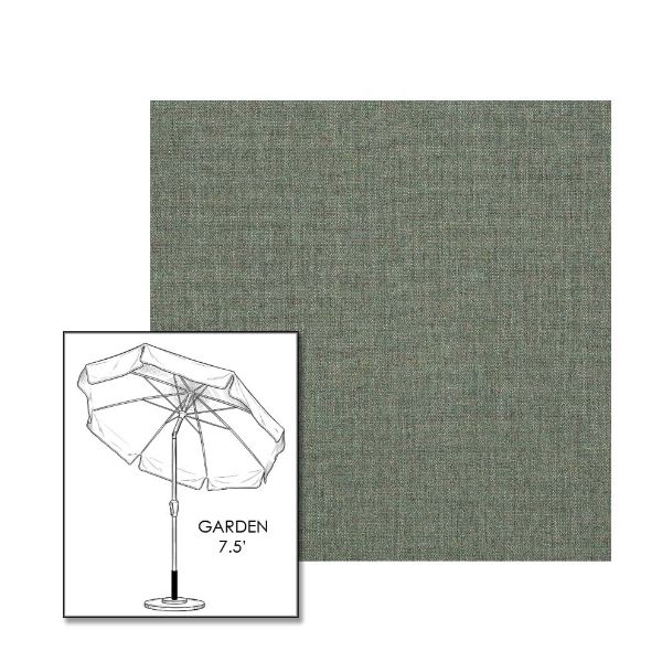 Sunbrella® Cast Pumice Patio Umbrella 7.5 ft | Crank Lift & Tilt Garden Umbrella