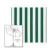 Sunbrella® Mason Forrest Green Patio Umbrella 7.5 ft | Crank Lift & Tilt Garden Umbrella