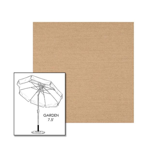 Sunbrella® Play Camel Patio Umbrella 7.5 ft | Crank Lift & Tilt Garden Umbrella