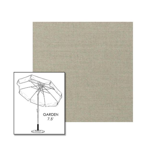 Sunbrella® Play Sage Patio Umbrella 7.5 ft | Crank Lift & Tilt Garden Umbrella