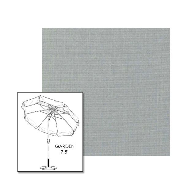 Sunbrella® Play Sky Patio Umbrella 7.5 ft | Crank Lift & Tilt Garden Umbrella